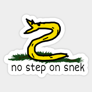 No Step On Snek Sticker